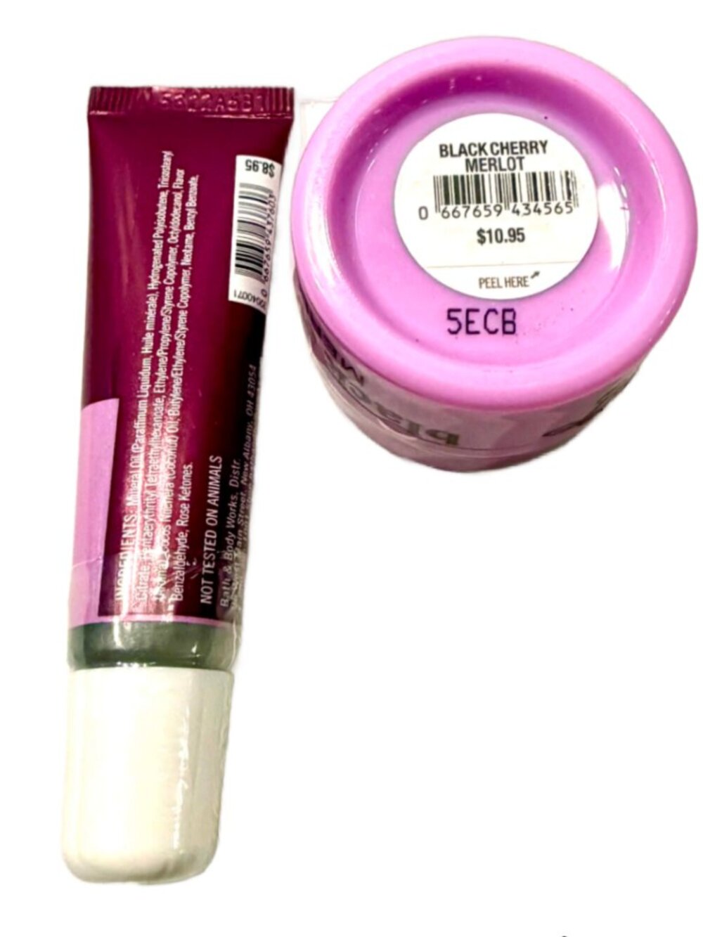 Bath & Body Works BLACK CHERRY MERLOT Lip Mask & Gloss NEW 2pc Lot - Picture 2 of 7